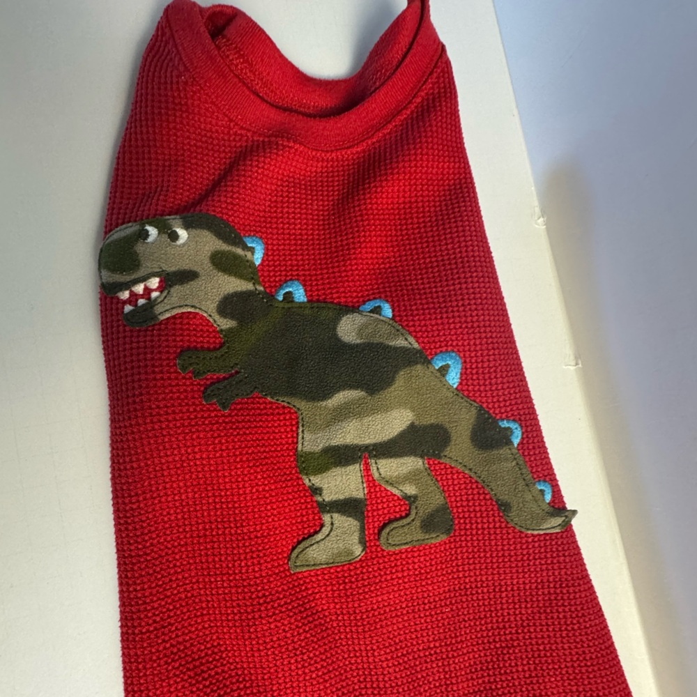 Carter's Red and Gray Dinosaur Pajama Set - Picture 11 of 11